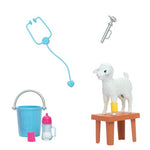 Barbie Careers Playset, 65th Anniversary Farm Veterinarian Set with Blonde Vet Fashion Doll & 10 Accessories Including Lamb with Moving Ears