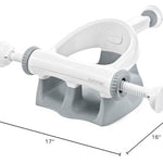 Ingenuity My Bath Seat for Sit-Up Baby Bathing, Sure & Secure Suction Cups, ASTM Safety Tested & Approved, Backrest for Assisted Sitting, Easy Setup & Storage, Gray