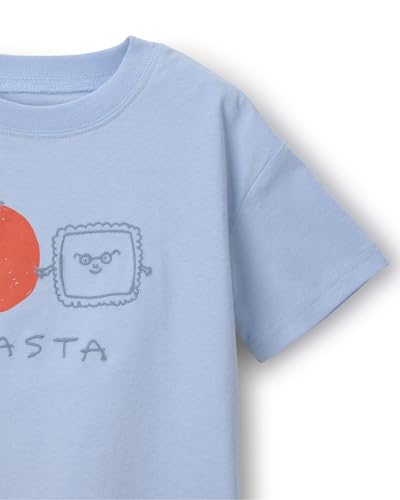 Otter Avenue Neutral Short-Sleeve Relaxed Tee, Blue, 2T