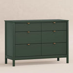 Babyletto Bondi Baby Dresser for Nursery - 6 Drawer Wooden Dresser for Kids Bedroom, Living Room, Hallway - GREENGUARD Gold Certified - Assembled Double Chest of Drawers for Boys & Girls, Forest Green