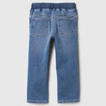 GAP Baby Boys Ribbed Waist Slim Pull-On Denim Medium Wash 12-18M