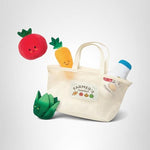 Melissa & Doug Multi-Sensory Market Basket Fill & Spill Infant Toy - Play Food Menus, Pretend Play Grocery Toys, Sorting And Stacking Toys, Multi-Sensory Toys For Infants And Toddlers Ages 1+