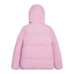 LONDON FOG Baby Girls' Heavyweight Quilted Puffer Jacket with Fleece Beanie, Lilac Pink, 24 Months