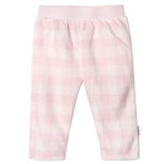 Gerber Baby Girl's 4-Pack Microfleece Pants, Pink Gingham