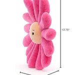 Jellycat Fleury Gerbera Flower Stuffed Animal, Medium 14 inches - Plant Plush Toy - Classic Children's Gift