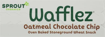 CoComelon Sprout Organic Baby Food, Toddler Snacks, Oatmeal Chocolate Chip Wafflez, Single Serve Waffles (5 Count)