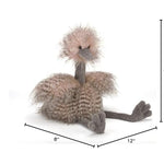 Jellycat Mad Pet Odette Ostrich Stuffed Animal, 17 inches - Bird Plush Toy - Classic Children's Gift