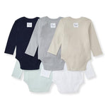 Burt's Bees Baby Organic Cotton Bodysuits – Baby Boy & Girl Short and Long Sleeve One-Pieces, 5-Pack