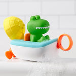 Skip Hop Baby Bath Toy Croc The Boat 3-Piece Set, Zoo