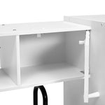 Delta Children Deluxe Modern Kitchen - Toy Kitchen Playset with Realistic Knobs that Turn/Click, Oven, Sink and Fridge/Freezer with Ice Maker, White