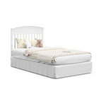Graco Benton 4-in-1 Convertible Mini Crib with Bonus Crib Mattress – GREENGUARD Gold Certified, 2.75-Inch Mattress Included, Baby Crib Converts to Twin Bed, Ideal for Small Spaces (White)