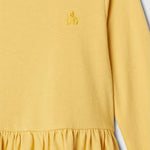 GAP Baby Girls Long Sleeve Peplum Tee French Almond 3YRS