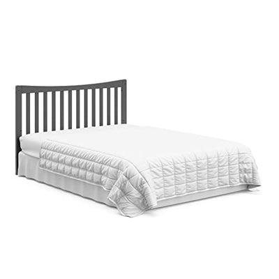 Graco Remi 4-in-1 Convertible Crib & Changer with Drawer (Gray) – GREENGUARD Gold Certified, Crib and Changing -Table Combo, Includes Changing Pad, Converts to Toddler Bed, Daybed and Full-Size Bed