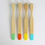MeeRoh Kids Bamboo Toothbrush 4 Pack – Ultra Soft Bristles for Toddlers & Children Ages 3–8 – Kids Toothbrush Eco-Friendly Bamboo Handle – Multi-Color