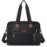 Pritent Diaper Bag Tote, Diaper Baby Bags with Pacifier Case, Shoulder Straps, Stroller Clips, Waterproof Large Mommy Maternity Travel Baby Tote for Mom and Dad, black