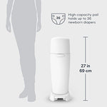 Playtex Diaper Genie Complete Pail with Built-In Odor Controlling Antimicrobial, Includes Pail & 1 Refill, White , 8.36 Pound