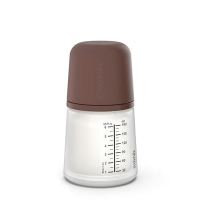Suavinex Zero Zero Anti Colic Baby Bottle, No 1 Spanish Baby Bottle Brand, Minimizes Bottle Rejection & Nipple Confusion, Perfect for Breastfeeding Babies, Adaptable Flow, 6 oz, Deep