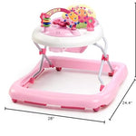 Bright Starts JuneBerry Walk-A-Bout Baby Walker and Entertainer, with Easy Fold Frame for Storage, Ages 6 Months +
