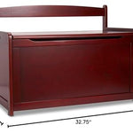 Melissa & Doug Wooden Toy Chest - Espresso