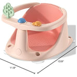 Baby Bath Seat for Babies 6 Months & Up, Non-Slip Bath Seats for Babies Sitting up,Bath tub Seat with Suction Cups,Safe & Comfortable Bath Chair Baby, Pink