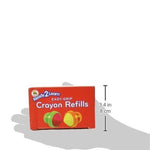 READY 2 LEARN Easy Grip Crayons Refills - 6 Colors - Ages 18m+ - Non-Toxic Toddler Crayons - Handles Sold Separately