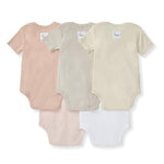 Burt's Bees Baby Organic Cotton Bodysuits – Baby Boy & Girl Short and Long Sleeve One-Pieces, 5-Pack