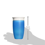 Munchkin Sippy Cups for Toddlers 1-3, Spill Proof Miracle 360 Cup, 10 Ounce, 2 Pack, Green/Blue