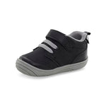 Stride Rite 360 Unisex Child Taye 2.0 First Walker Shoe, Black, 3 Infant