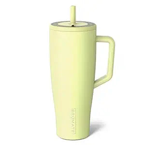 BrüMate Era 40 oz Tumbler with Handle and Straw | 100% Leakproof Insulated Water Bottle Tumbler with Lid and Flexible SoftSip Straw | Made of Stainless Steel | Cup Holder Friendly | 40oz (Dark Aura)