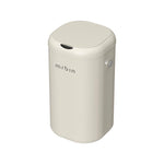 MRBIN Metal Motion Sensor Adsorption Diaper Pail Refills with Lid, 8gal / 30L Covered Touchless Square Baby Adult Trash Can, Pet Litter Garbage Bucket for Nursery Bedside, Bathroom, Toilet, White