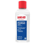 Band-Aid Brand Antiseptic Cleansing Liquid, First Aid Antiseptic Wash Relieves Pain & Kills Germs, with Benzalkonium Cl Wound Antiseptic & Lidocaine HCl Topical Analgesic, 6 fl. oz