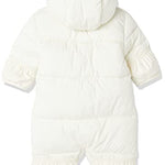 Amazon Essentials Unisex Babies' Water-Resistant Winter Puffer Bunting Suit, Ivory, 12 Months
