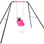 Disney Minnie Mouse 2-in-1 Outdoor Swing by Delta Children – for Babies and Toddlers – Full Bucket Seat