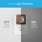 GE Decorative LED Night Light, Plug-in, Dusk-to-Dawn Sensor, UL-Certified, Home Decor, Ideal for Bedroom, Nursery, Bathroom, Kitchen, Hallway, Oil Rubbed Bronze Diamond, 25436