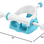 Ingenuity My Bath Seat for Sit-Up Baby Bathing, Sure & Secure Suction Cups, ASTM Safety Tested & Approved, Backrest for Assisted Sitting, Easy Setup & Storage, Aqua