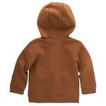 Carhartt Baby Boys' Long-Sleeve Full-Zip Hooded Sweatshirt Hoodie, Brown Classic
