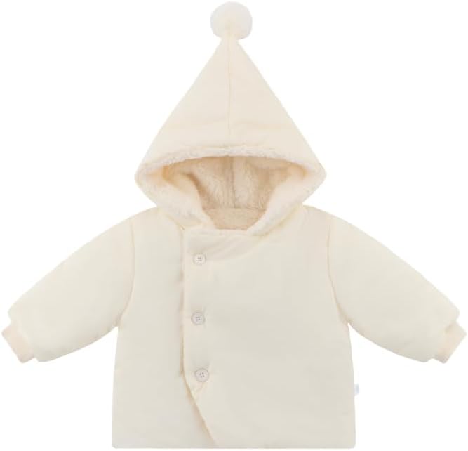 Baby Girl Winter Fleece Jacket Toddler Boy Puffer With Hood Coat Infant Clothes