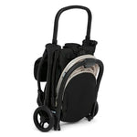 Jeep Altitude Compact Travel Stroller by Delta Children Greenguard Gold, Easy One Hand Fold, Lightweight, Extendable Canopy with Peek-a-Boo Window, Reclining Seat, 4 Wheel Suspension, Tan