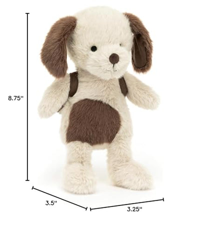 Jellycat Backpack Puppy Stuffed Animal, 8.5" - Dogs & Puppies Plush Toy - Classic Children's Gift
