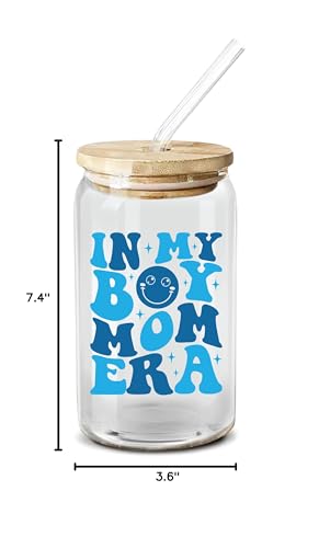 NewEleven Mothers Day Gifts For Mom, New Mother - Gifts For a Mom of Boys, Pregnant Mother, Expecting Momomy, Mama, Moms To Be, Mommy To Be - 16 Oz Coffee Glass