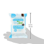 Simpleaf Flushable Wet Wipes Unscented | Eco-Friendly, Paraben & Alcohol Free | Hypoallergenic & Safe for Sensitive Skin | Soothing Aloe Formula | (6 x 25 Counts Convenient Pack) 150 Counts Total