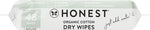 The Honest Company 100% Pure Organic Cotton Dry Wipes | Multi-Use Disposable Facial Cloth and Baby Wipe | Hypoallergenic and Gentle on Skin | 96 Count (2 Packs of 48)