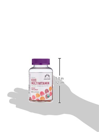 Amazon Brand - Mama Bear Organic Kids Multivitamin, 60 Gummies, 1 Month Supply (Packaging May Vary), Berry, Cherry & Orange (Pack of 2)