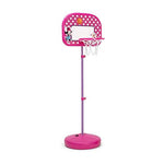 Delta Children - Disney Minnie Mouse Kids Basketball Hoop Set, Height Adjustable Toddler Basketball Goal with Stand, Indoor Outdoor Sports Toy, Includes Ball and Pump, Pink