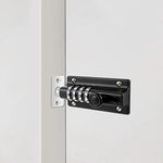 Combination Locking Bolt 2 Pack,Thickened Solid Zinc Alloy Combination Barrel Bolt,Safety Slide Latch Lock with Password Setting,for Shed,Garages,Fences,Iron Gate.(Black 4.8 inch)