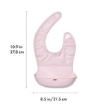 OXO Tot Roll-Up Bib - 2 Pack - Drizzle and Blossom