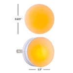 GE SleepLite LED Night Light, 4 Pack, Dusk-to-Dawn Sensor, Sleep Light, Dim Light, Warm Amber, Compact, Ideal for Bedroom, Nursery, Bathroom, Hallway,45041, 4 Count