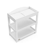 Graco Customizable Changing Table with Water-Resistant Changing Pad (White) - Customizable Modern Flat or Classic Arched Headboard, Baby Diaper Changing Pad Included