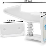 12 Pack Cabinet Locks Child Safety | Baby Safety Cabinet Locks NO Drilling 3M Adhesive Baby Proof Drawer Lock Child proofing cabinets latches for Kids Latch for Drawers & Door Child Safety Locks