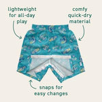 Easy-Change Eco Swim Trunks - Light Sand Cactus - 24mo